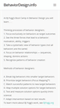 Mobile Screenshot of behaviordesign.info