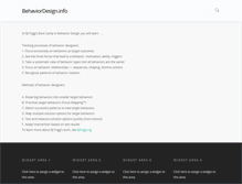 Tablet Screenshot of behaviordesign.info
